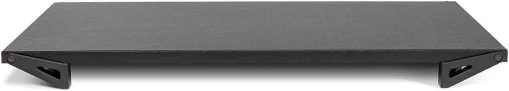 Allsop Lo Riser Monitor Stand, for 32" Monitors, 24" X 11" X 2" to 3", Black, Supports 30 Lb