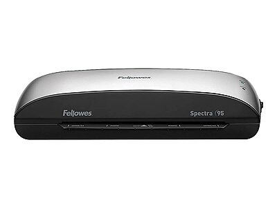 Fellowes® Spectra™ 95 Laminator With Combo Kit, 9 1/2" Entry Width, 3"H x 14 1/2"W x 7"D, Silver/Black