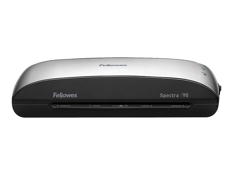 Fellowes® Spectra™ 95 Laminator With Combo Kit, 9 1/2" Entry Width, 3"H x 14 1/2"W x 7"D, Silver/Black