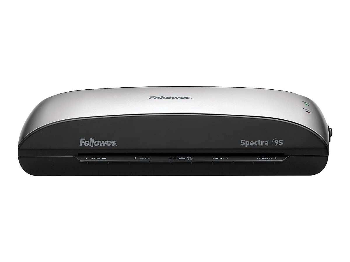 Fellowes® Spectra™ 95 Laminator With Combo Kit, 9 1/2" Entry Width, 3"H x 14 1/2"W x 7"D, Silver/Black