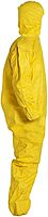 DuPont Tychem QC Disposable Coveralls - Large Yellow, Zipper Closure