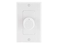 Monoprice Rotary Wall-Plate Speaker Volume Controller, Single-Gang, White