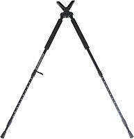 TruGlo Solid Shot Versatile Durable Adjustable Collapsible Rifle Shooting & Crossbow Hunting Bipod w/Rotating Head Design - 21-40 in. Length