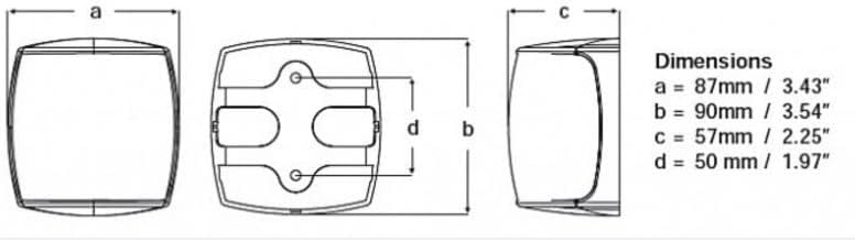 Hella Marine NaviLED PRO Masthead Navigation Lamp - 3nm - Black Housing
