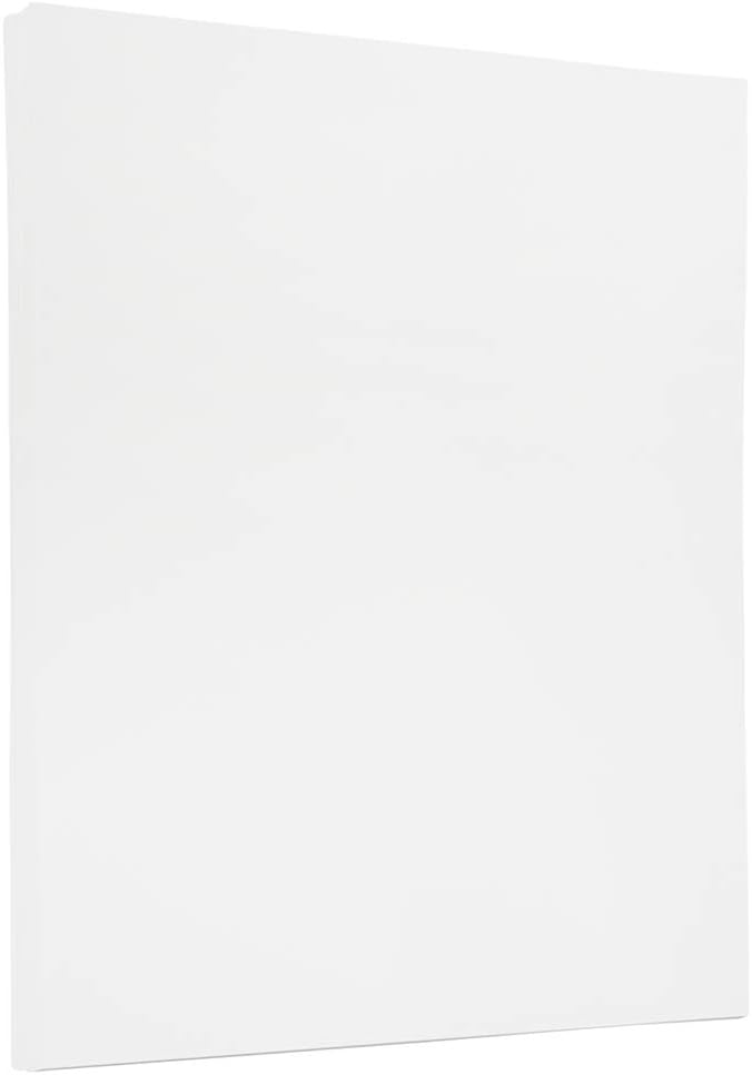 JAM PAPER #10 Business Stationery Set - 4 1/8 x 9 1/2 Envelopes & Matching Letter Paper - Strathmore Bright White Wove