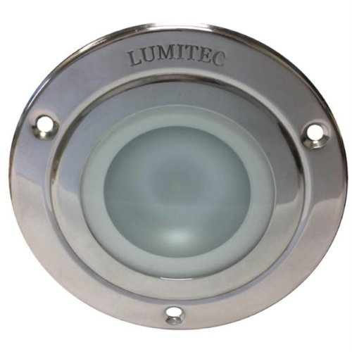 Lumitec 114118 Shadow Surface Mount Utility Light - Dimmable Red Blue & White Light Polished Stainless Steel Bezel