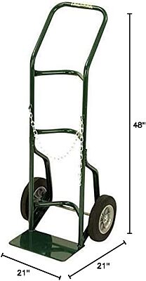Harper Trucks 701-86 48-Inch High by 21-Inch Wide Utility Hand Truck with 10-Inch Solid Rubber Wheels