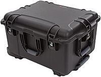 NANUK Wheeled Series 960 Lightweight NK-7 Resin Waterproof Protective Rolling Case with Foam, Black Case Cubed Foam Black