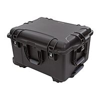 NANUK Wheeled Series 960 Lightweight NK-7 Resin Waterproof Protective Rolling Case with Foam, Black Case Cubed Foam Black