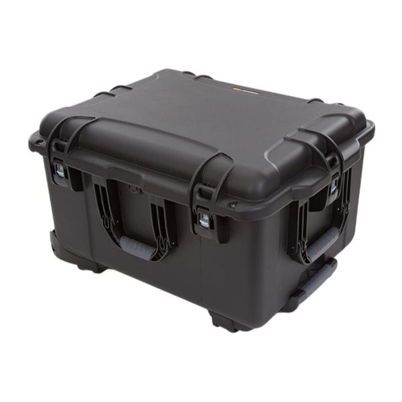 NANUK Wheeled Series 960 Lightweight NK-7 Resin Waterproof Protective Rolling Case with Foam, Black Case Cubed Foam Black