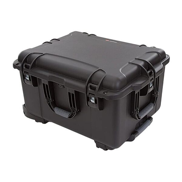 NANUK Wheeled Series 960 Lightweight NK-7 Resin Waterproof Protective Rolling Case with Foam, Black Case Cubed Foam Black