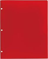 Office Depot® Brand 6-Pocket Poly Portfolios, 8 1/2" x 11", Assorted Colors, Pack Of 2