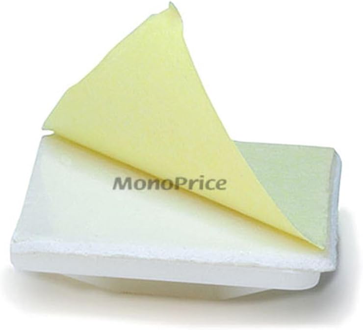 Monoprice Cable tie mounts 25x25(mm), 100pcs/Pack - white 25 mm