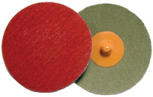 Weiler Saber Tooth Coated Ceramic Quick Change Disc - 60 Grit - 2 in Dia - Disc Style: Plastic Button