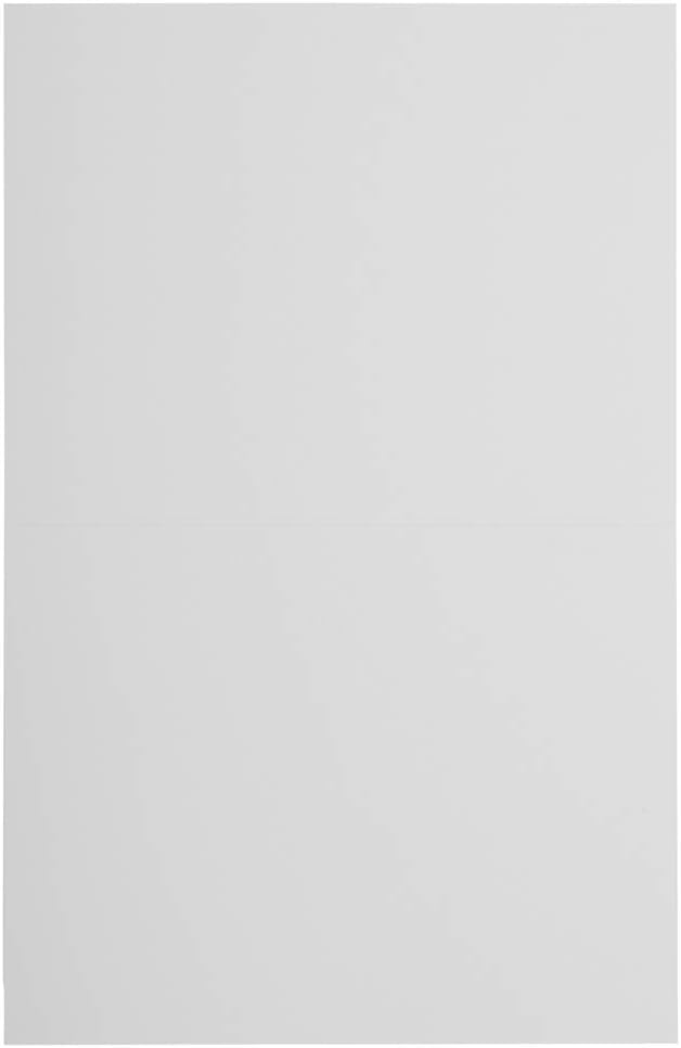 JAM PAPER Blank Fold-Over Cards 65-lb Smooth Cardstock 100/Pack