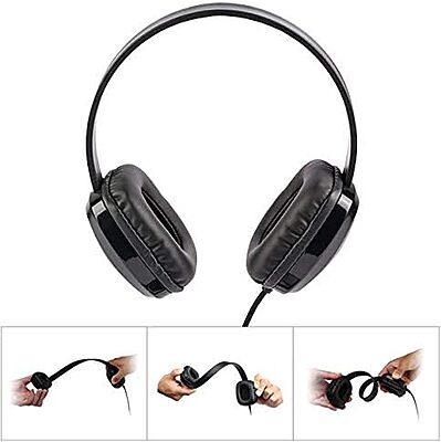 Cyber Acoustics 3.5mm Stereo Headphones for PCs and Other 3.5mm Devices in The Office, Classroom or Home (ACM-6004) 1 Unit