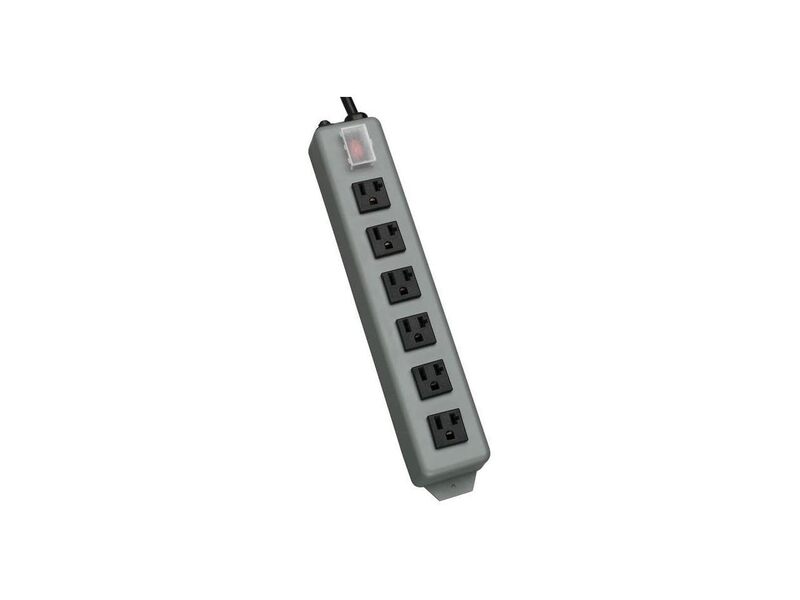 Tripp Lite 6 Outlet Waber Industrial Power Strip, 15ft Cord with 5-20P Plug (UL620-15)