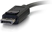 C2G Display Port Cable, Display Port to HDMI, 4K, Male to Female, Black, 8 inches, Cables to Go 54306