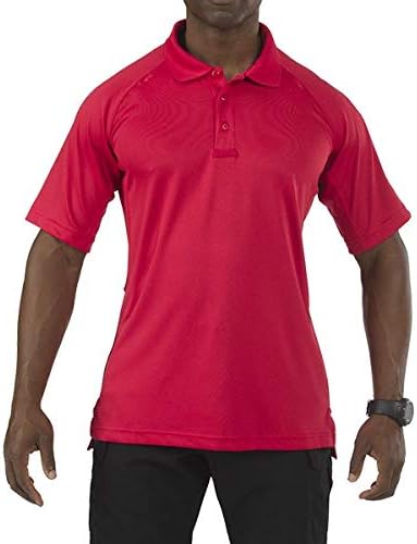5.11 Tactical Men's Performance Short Sleeve Polo, 100% Polyester, Moisture Wicking, Style 71049