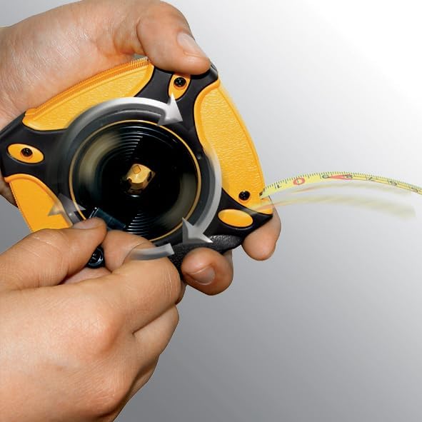 Komelon 9901 Gripper Closed Case Long Steel Tape Measure, 100-Feet 30.5 m