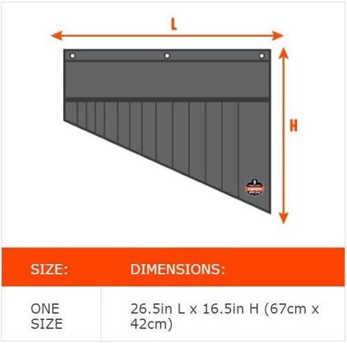 Ergodyne Arsenal 5873 Wrench Roll-Up, 14-Pocket Organizer