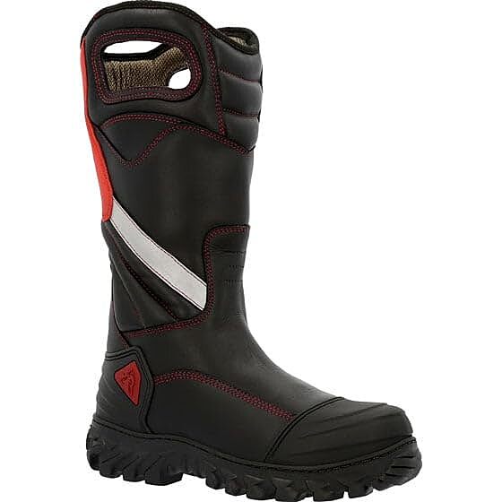 ROCKY Code Red Structure NFPA Rated Composite Toe Fire Boot, Black