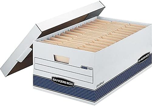 Bankers Box 00702 Stor/File Storage Boxes,W/Lid,Legal,15-Inch x24-Inch x10-Inch,12/CT,WE/BE
