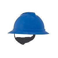MSA V-Gard 500 Full-Brim Hard Hat with Fas-Trac III Ratchet Suspension