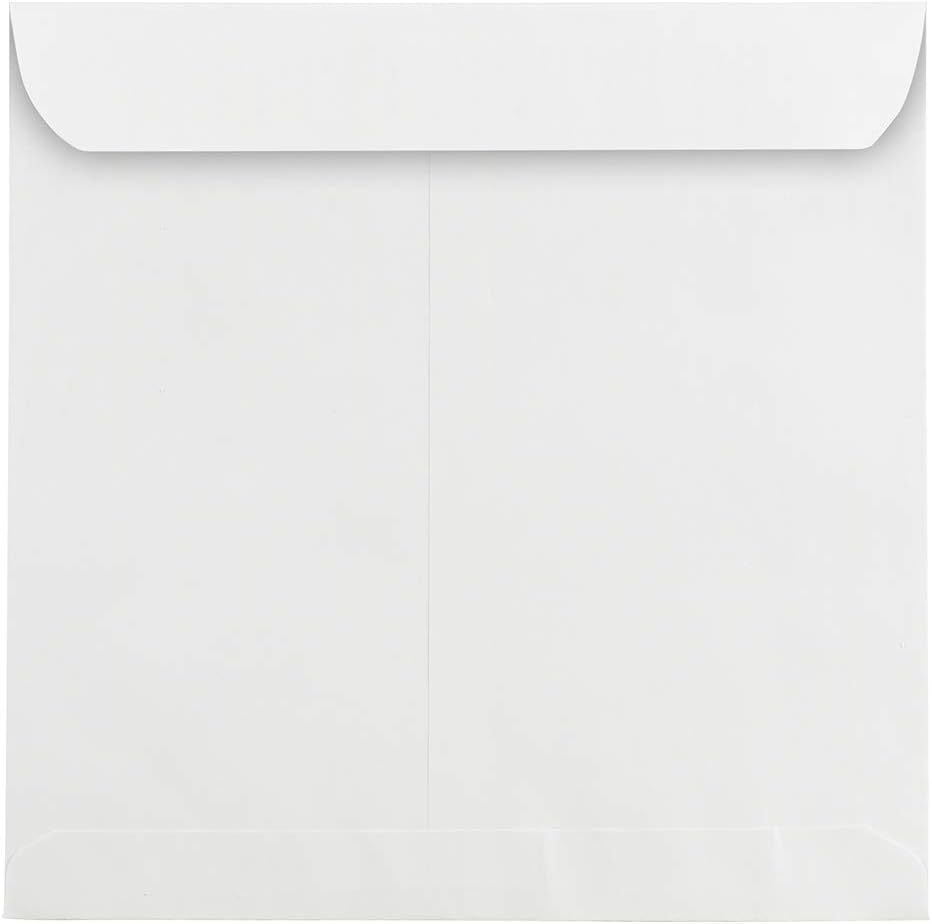 JAM PAPER Square Invitation Envelopes - White - 28-lb Paper - 25/Pack