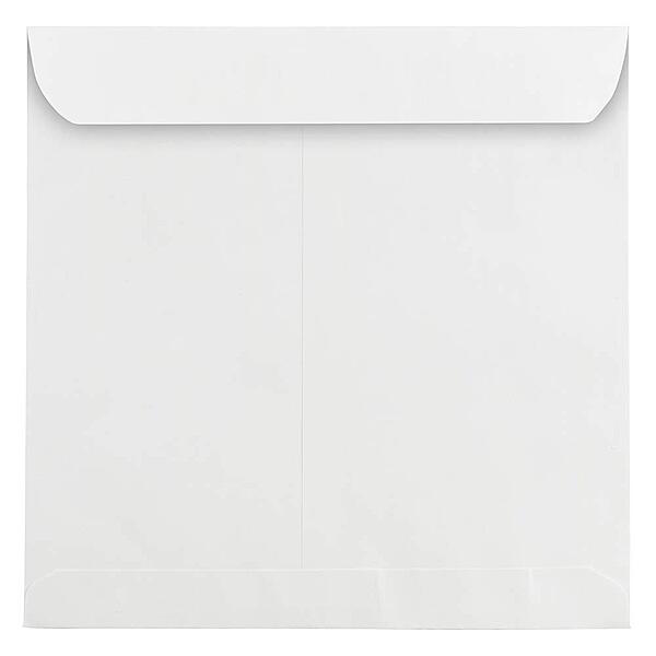 JAM PAPER Square Invitation Envelopes - White - 28-lb Paper - 25/Pack