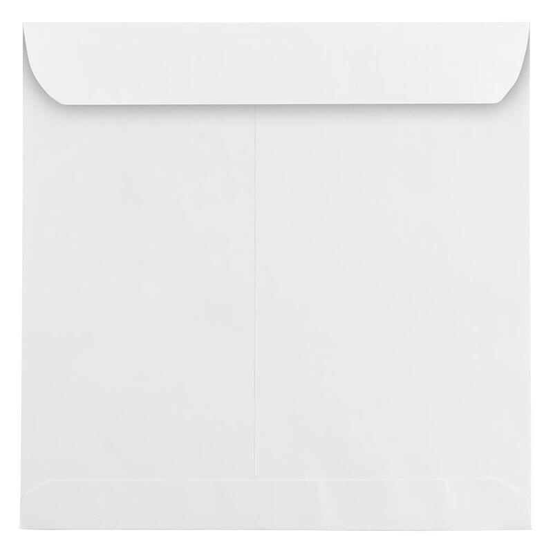 JAM PAPER Square Invitation Envelopes - White - 28-lb Paper - 25/Pack
