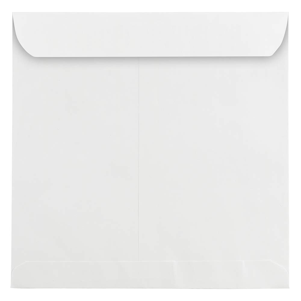 JAM PAPER Square Invitation Envelopes - White - 28-lb Paper - 25/Pack