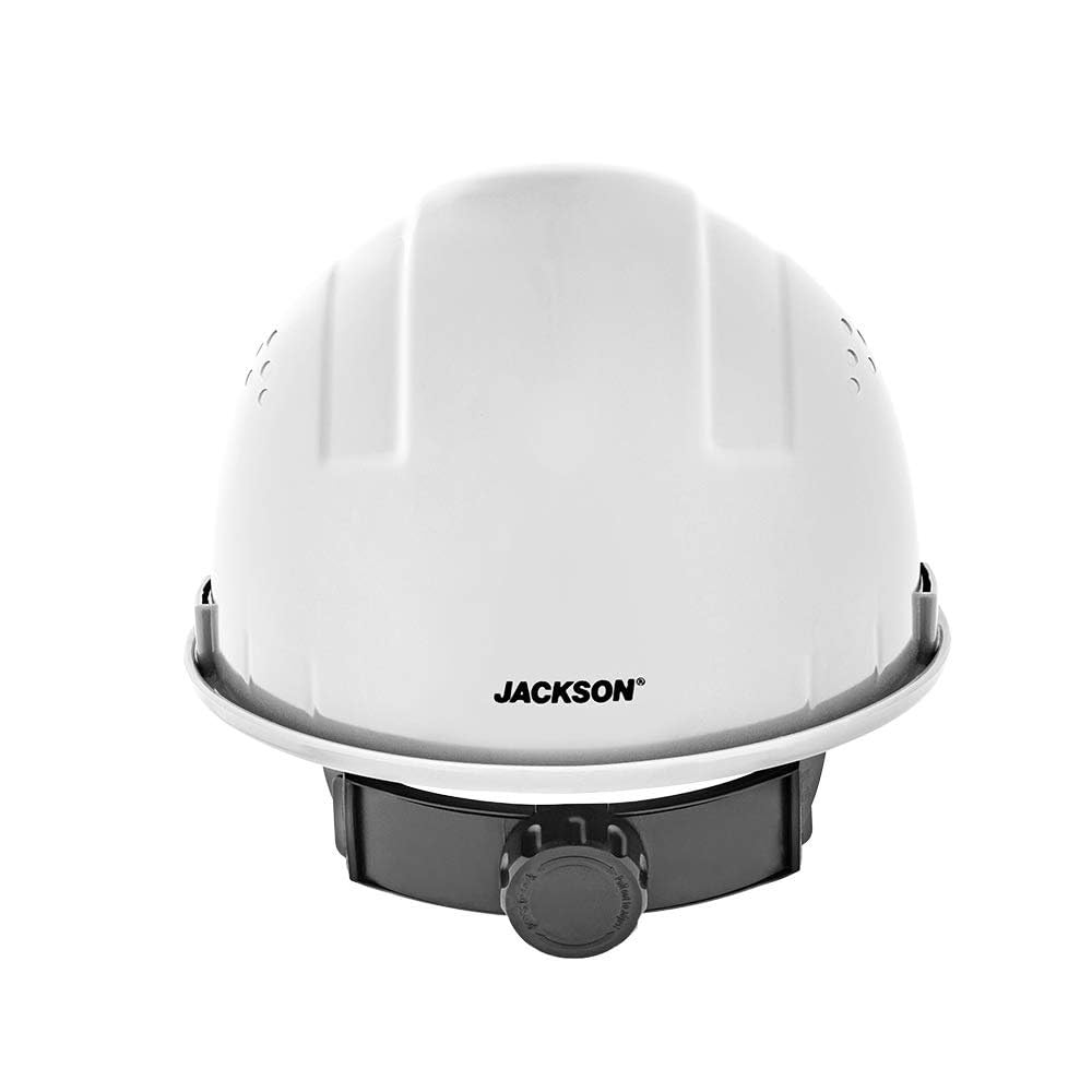 Jackson Safety Advantage Front Brim Hard Hat, Non-Vented, 4-pt. Ratchet Suspension, White, 20200
