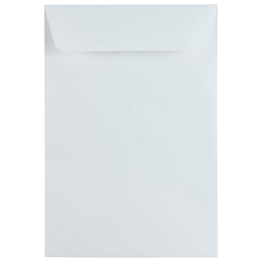 JAM Paper Open-End Catalog Envelopes with Gummed Closure - White