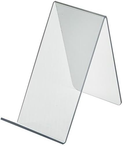 Azar Displays Acrylic Easel Displays, Clear, 10-Pack