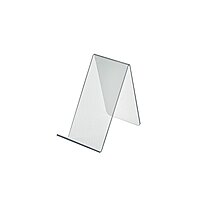 Azar Displays Acrylic Easel Displays, Clear, 10-Pack