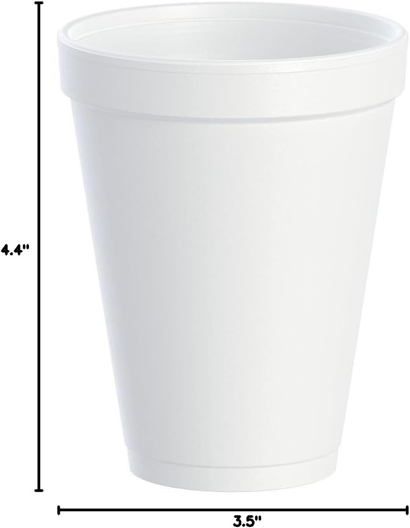 DART 12J12 12 oz Foam Cup (Case of 1000)