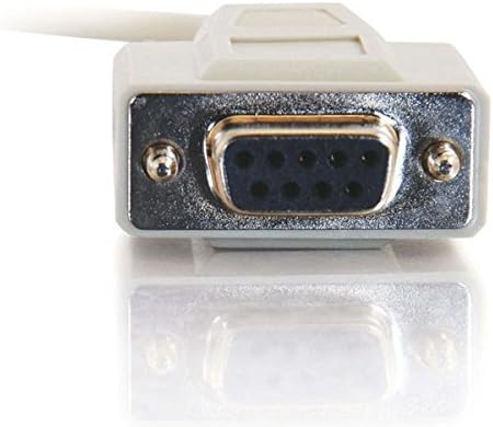 C2G/Cables to Go 03044 DB9 F/F Serial RS232 Null Modem Cable - Beige (6 Feet)