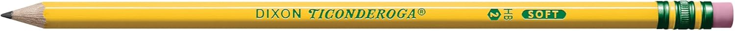 Ticonderoga Wood-Cased Pre-Sharpened #2 (HB) Pencils