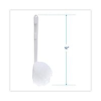 Boardwalk 00160 Deluxe Bowl Mop, 10" Handle, 2" dia. Head, Plastic, White (Case of 25)