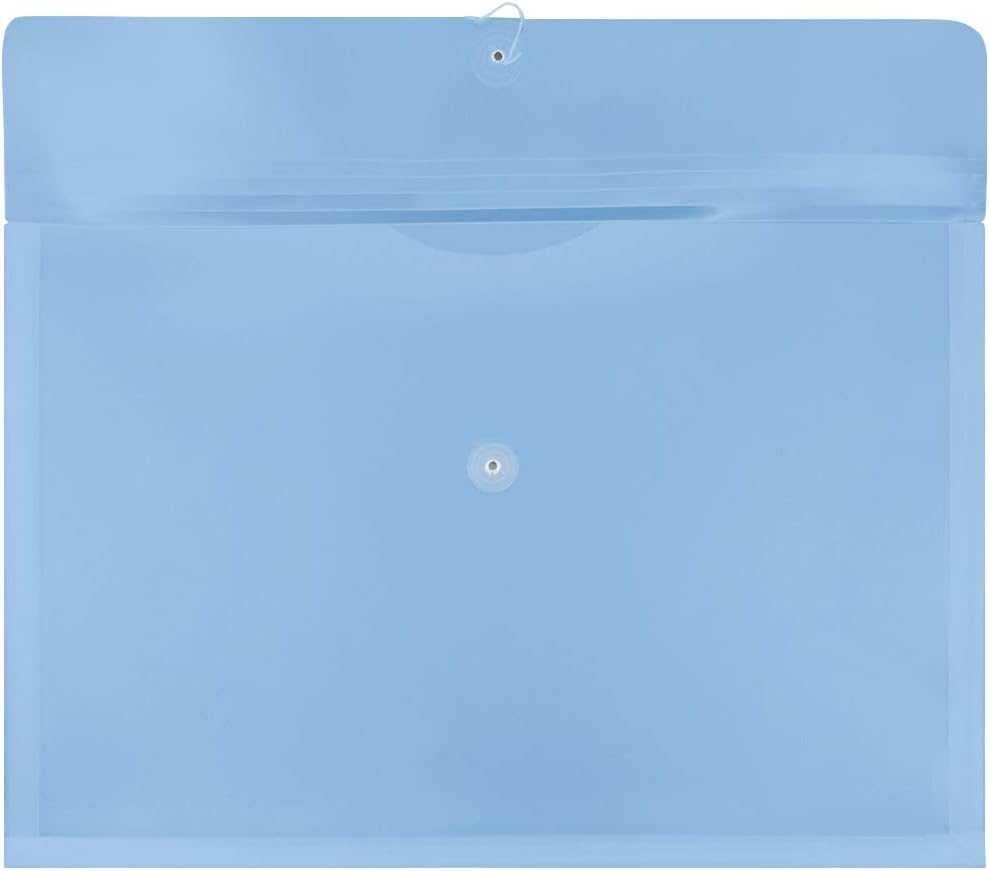 JAM PAPER Booklet Envelopes with Button & String Closure - 12 x 18