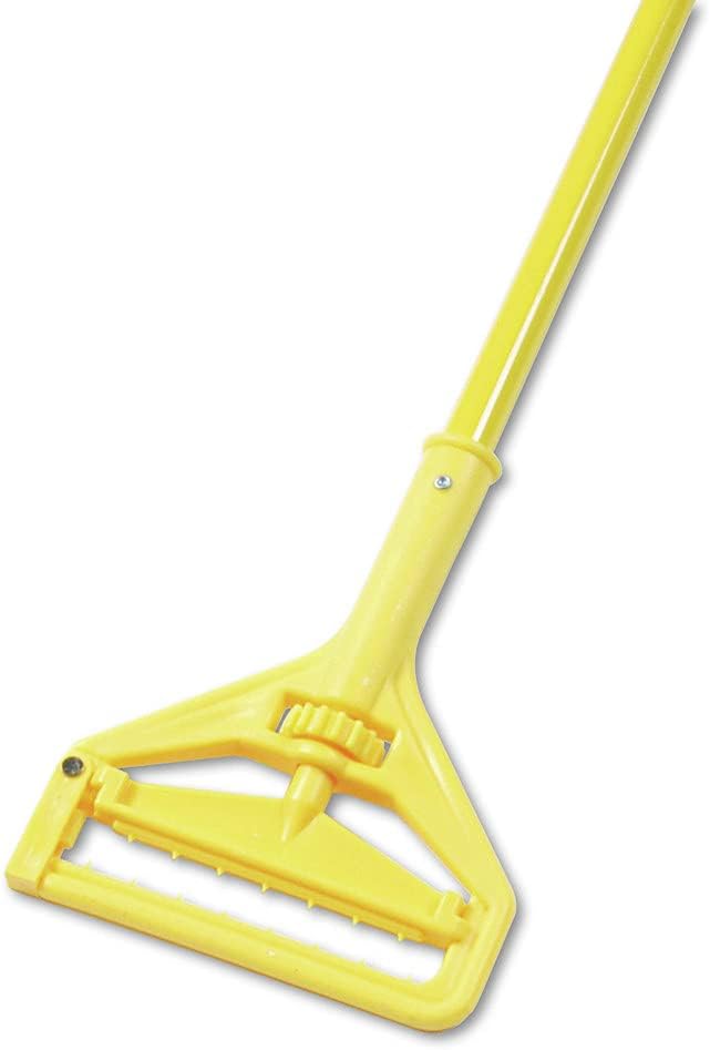 Boardwalk Quick-Change Side-Latch Mop-Head Handle, Yellow