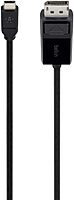 Belkin USB-C to DisplayPort Adapter Cable 4k 60Hz 6 foot - Black - 5.91 ft DisplayPort/USB A/V Cable - B2B10306BLK