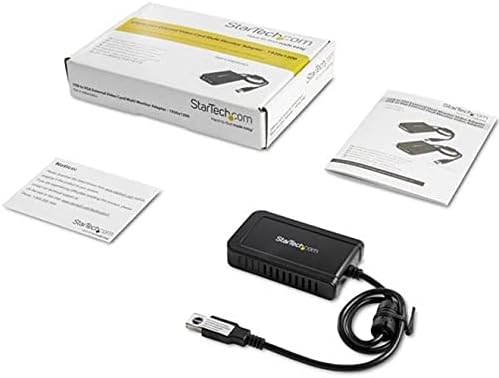 StarTech.com USB 2.0 to VGA Adapter, USB to VGA External Video Adapter for Windows