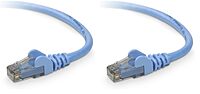 Belkin A3L980-04-BLU-S Patch Cable-RJ-45 (M)-RJ-45 (M)-4 ft-utp-(Cat 6)-Blue (Pack of 2) 1 Count (Pack of 2)