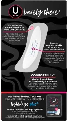 U by Kotex Barely There Thin Lines - 50 ct, Pack of 3