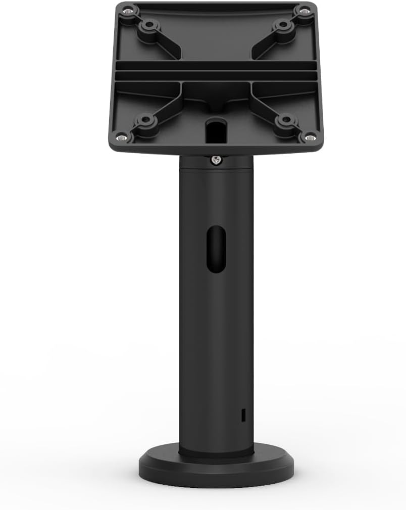 Maclocks TCDP01 Rise Vesa Mount Pole Stand with Cable Management, 7.87 Inch / 20 Centimeters Height (Black)