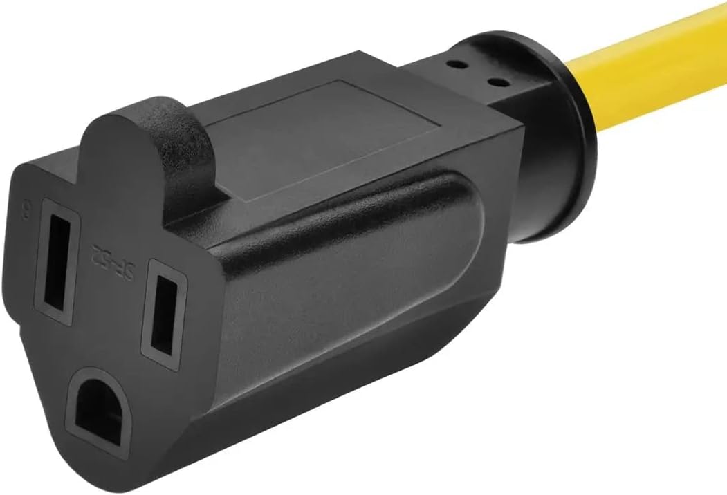 Monoprice Outdoor Extension Cord - NEMA 5-15P to NEMA 5-15R, 15 Amp, SJTW, for Computers, Monitors, Scanners, Printers
