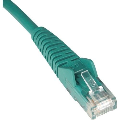 Eaton Tripp Lite Series Cat6 Gigabit Snagless Molded (UTP) Ethernet Cable (RJ45 M/M), PoE, Green, 3 ft. (0.91 m) - N201003GN