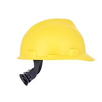 MSA V-Gard Cap Style Safety Hard Hat with Fas-Trac III Ratchet Suspension